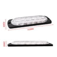 thumbnail image 4 of 12 luces estroboscópicas ultradelgadas de 12 LED para camión, coche, vehículo, LED, mini rejilla, cabeza de luz, baliza de emergencia, luces de advertencia de peligro (azul), 4 of 5