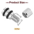 thumbnail image 2 of Uxcell 12 Pack Shelf Bracket Peg C Nickel Plated 8mm Dia 7.3mm Depth Holder, 2 of 6