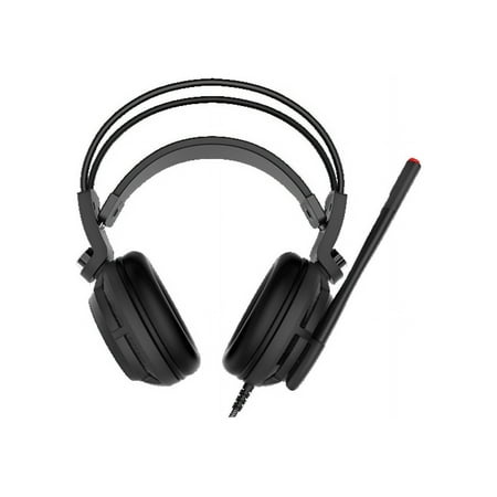 MSI DS502 Gaming Headset - USB - Wired - 32 Ohm - 20 Hz - 20 kHz - Over-the-head - Binaural - Circumaural - 6.56 ft Cable - Black, Red