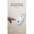 thumbnail image 2 of Fingerprint Padlock Lock , Biometric Metal Keyless Thumbprint Lock, USB Rechargeable, for Gym Locker, School Locker, Luggage, Backpack, Suitcase（white）, 2 of 5