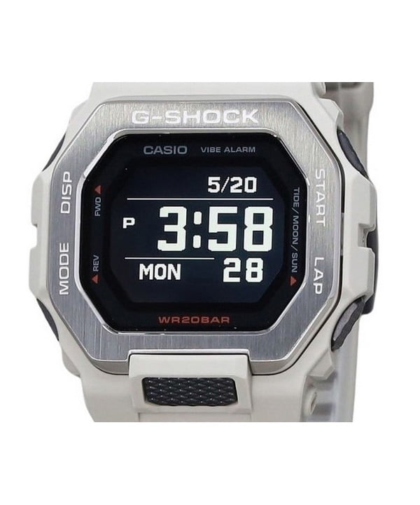 Casio G-Shock G-Lide Digital Smartphone Link Grey Resin Strap Quartz GBX-100-8 200M Men's Watch