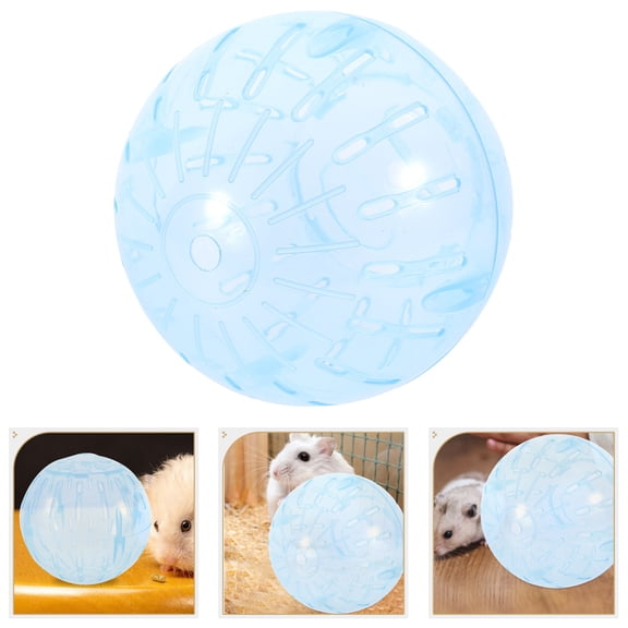 KONTONTY Hamster Exercise Toys Gerbil Balls Plastic Sky-blue 1Set for Entertainment at Home Use