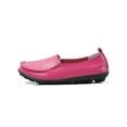 thumbnail image 3 of SIMANLAN Womens Flats Slip On Loafers Round Toe Leather Shoes Women Non-slip Casual Shoe Ladies Lightweight Peach Pink 9, 3 of 6