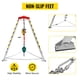 thumbnail image 4 of VEVOR Kit para espacios confinados con cabrestante de 2600 libras, trípode de rescate para espacios confinados con patas de 7 pies, kit de trípode para espacios confinados con cable de 98 pies, 4 of 8