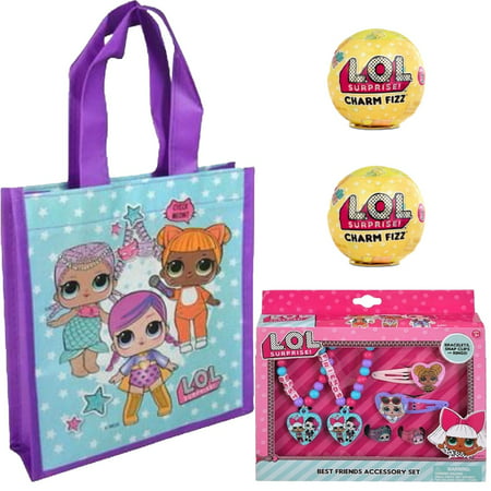 LOL Surprise Mini Tote Bag, Best Friend Accessory and 2 Charm Fizz (Best Shopping Bags Uk)