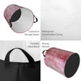 thumbnail image 5 of YFYANG Waterproof Laundry Hamper, Pink Vintage Pattern Laundry Basket Oxford Fabric with Handle Foldable, M, 5 of 8