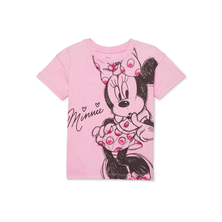 Minnie Mouse Toddler Short Sleeve Crewneck Tee, Sizes 12M-5T