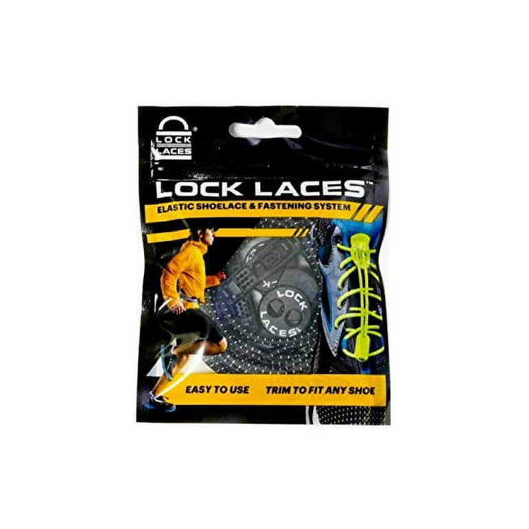 Laces Lock Bracks Shoelace clips, a pair Black / Black Keep Your