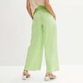 thumbnail image 2 of Pantalon Décontracté en Coton et Lin pour Femmes avec Bouton Élastique, 2 of 4