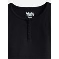 thumbnail image 2 of Wonder Nation Girls' Ribbed Henley Dress with Short Sleeves, Sizes 4-18 & Plus, 2 of 3