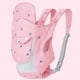 thumbnail image 5 of Portabebés con correas engrosadas, delantero y trasero, fuerza equilibrada, evita daños musculares, ahorra esfuerzo, fular portabebés rosa, 5 of 5