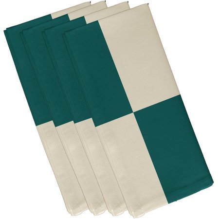 Simply Daisy 19  x 19  Holiday Brights Collection Geometric Napkins  Set of 4