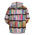 thumbnail image 3 of Bookworm Antique Book Library Men's Women New Sweatshirt Hoodie Men's Plus Size Sweatshirt Hooded Sweatshirt 3d Printed Street Men's Cloth, 3 of 6