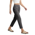 thumbnail image 5 of Tnhcen Women's High Waisted 9" Yoga Pants with Pockets, Tummy Control Workout Leggings, 95% Polyester 5% Spandex Twill Office to Gym Casual Pants S-2XL, 5 of 7