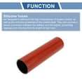 thumbnail image 4 of Unique Bargains 70mm ID Straight Coupler Silicone Hose 4 Layers of Cloth Intercooler Heater Turbocharger Air Intake Pipe Radiator Coolant Tube 305mm L Red Black, 4 of 7