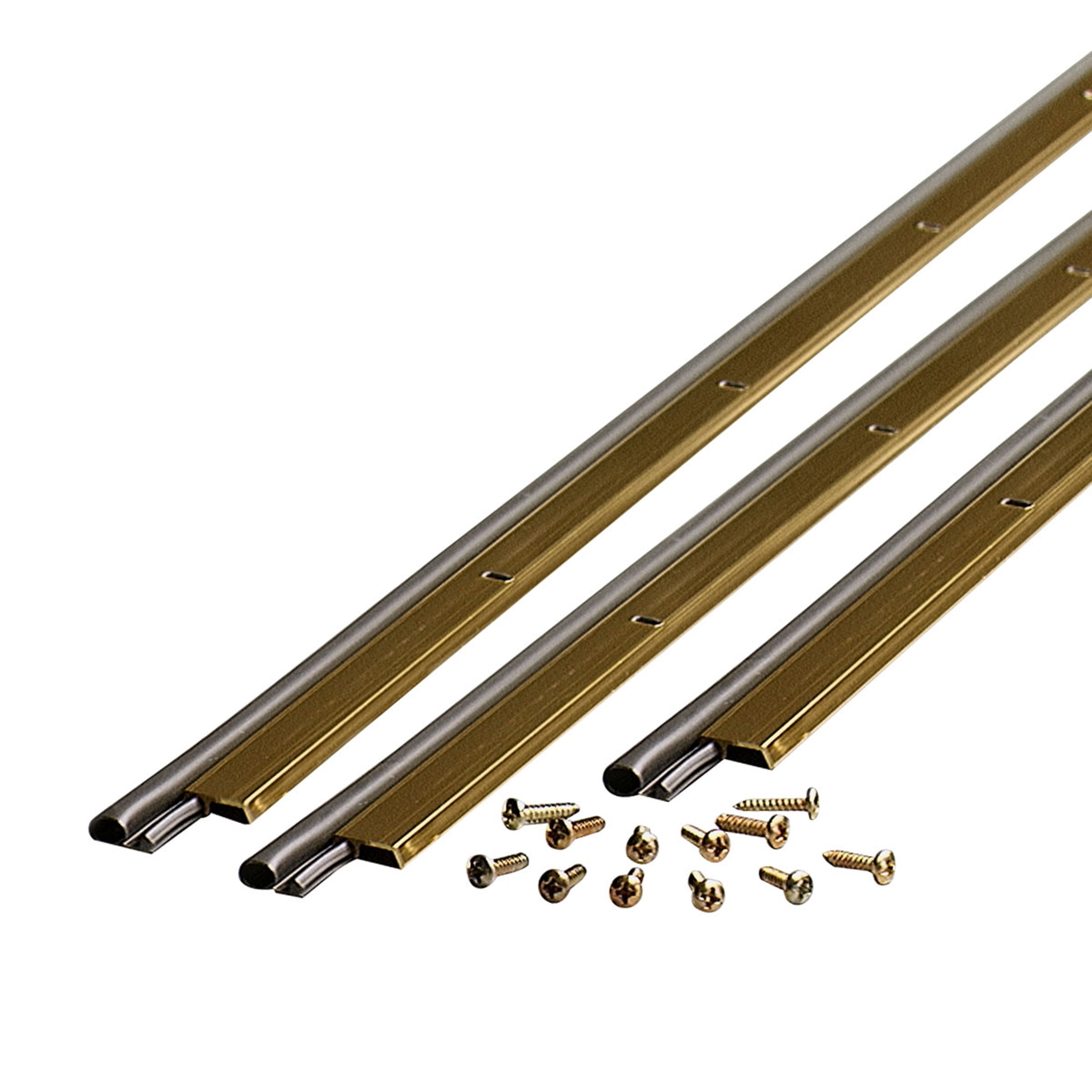 M-D Building Products 01271 Gold Aluminum and Vinyl Screw-on Top and Sides Door Seal Kit