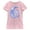 Light Pink, variant on Girl's Lost Gods Airbrushed Half Crescent Moon Graphic Tee Light Pink Medium