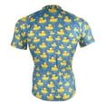 thumbnail image 4 of joogoo Cartoon Cute Ducks Blue Pattern Men's Cycling Jerseys Mountain Bike Short Sleeve Tops S, 4 of 7