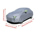 thumbnail image 4 of Car Cover Waterproof All Weather for Mercedes-Benz for CLA-Class Sedan Outdoor Full Cover Rain Sun UV Protection with Zipper Cotton Length up to 188.98 ", 4 of 10