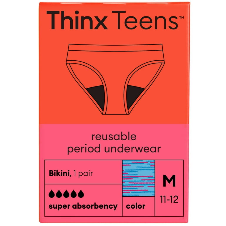 THINX Thong Period Underwear for Women, Lightest Absorbency Period Panties, FSA  Approved Feminine Care, Black, X-Large : : Health & Personal Care