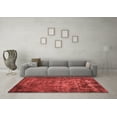 thumbnail image 3 of Ahgly Company Indoor Square Oriental Red Industrial Area Rugs, 5' Square, 3 of 4