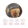 thumbnail image 3 of Gaeub Rustic Tile Pattern Shower Caps for Women Men,Double Waterproof Layers Bathing Hat,Elastic and Reusable Bath Caps, 3 of 7