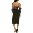 thumbnail image 2 of Badgley Mischka womens  Foiled Midi Dress, 0, Pink, 2 of 3