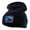Navy, variant on American Swimmer Embroidered 12 Inch Long Knitted Beanie - Red OSFM