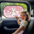 thumbnail image 3 of Yuyamidu Rabbit Shade for Car Windows Pink Heart Car Window Shade for Baby 2 Pack Sun Blocker for Car Windows Baby Window Car Shades for Kids Car Accessories, 3 of 7