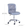 thumbnail image 6 of Mainstays Mid-Back, Vinyl Mesh Task Office Chair, Gray, 6 of 6
