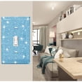 thumbnail image 3 of Shiny Silver Blue Rhinestones Wall Plates Switch Plate Covers Decorative Light Switch Cover Single Toggle Rhinestones Outlet Covers Wall Plate, 3 of 5
