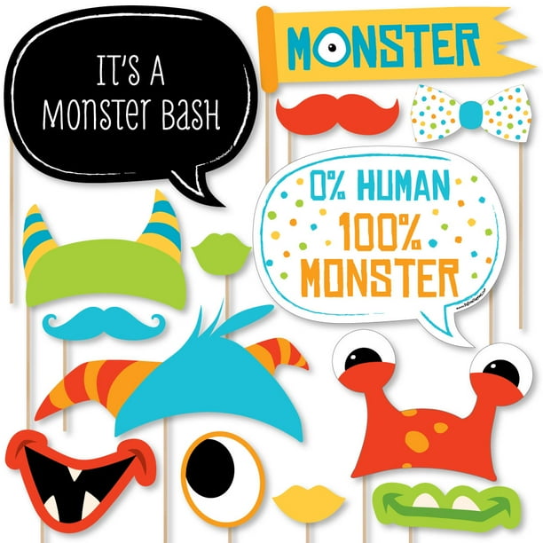 Monster Bash Little Monster Birthday Party Or Baby Shower Photo Booth Props Kit Count Walmart Com Monster Bash Little Monster Birthday Party Or Baby Shower Photo Booth Props Kit Count Walmart Com