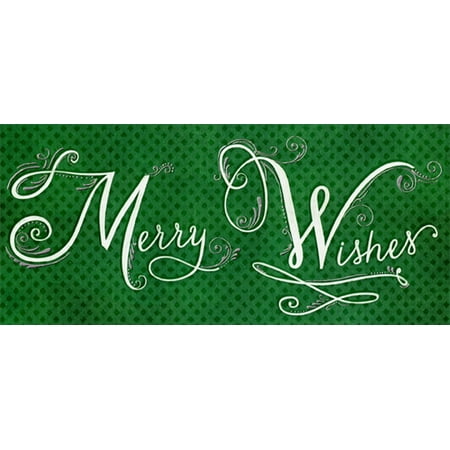 Designer Greetings Merry Wishes on Green 8 Christmas Gift Card / Money (Best Wishes Merry Christmas Cards)