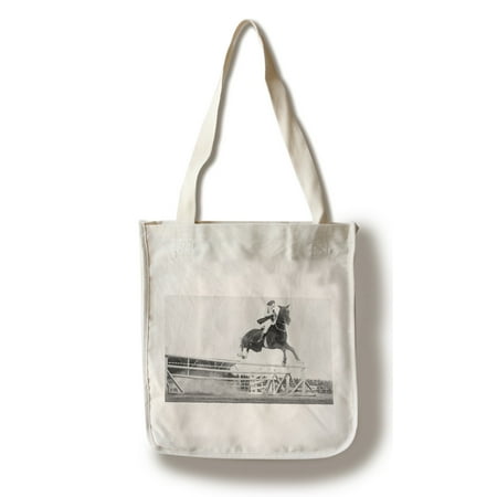 Cutie Pie Handbag - El Paso, Texas - Altina Orndorff on Horse Cutie at El Paso Round-Up (100% Cotton Tote Bag - Reusable)