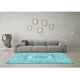 thumbnail image 3 of Ahgly Company Indoor Rectangle Persian Light Blue Traditional Area Rugs, 6' x 9', 3 of 4