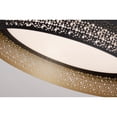 thumbnail image 2 of AFX Ash 16-inch Black and Gold LED Flush Mount, White Acrylic Shade, 2 of 3