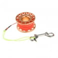 thumbnail image 3 of S SERENABLE Scuba Diving Reel with Double Ended Bolt Clip Compact Finger Reel Diving with High Visibility Line for Freediving Diving Gear Rose Gold Reel, 3 of 9