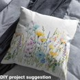 thumbnail image 2 of jejeloiu Chic Garden Fabric by the Yard 3 Yards for Girls, Watercolor Floral Sewing Fabric, Colorful Flower Blossoms Fabric for Sewing, 2 of 6