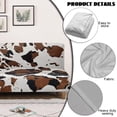 thumbnail image 6 of SCRAWLGOD Cow Print Armless Couch Cover with Elastic Bottom 1 Piece Sofa Bed Covers Easy Installation Anti Scratch Couch Slipcover for Living Room, 6 of 9