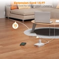 thumbnail image 2 of Protector contra sobretensiones Power Strip TESSAN de 15 pies con 6 puertos AC y 3 USB, 2 of 7