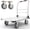 Silver, variant on 2200 lbs. Capacity Foldable Push Cart Dolly | Moving Platform Hand Truck | Heavy Duty Space Saving Collapsible | Swivel Flat Bed Wagon - Furniture Luggage Lifting
