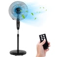 thumbnail image 1 of DORTALA Ventilador de pedestal con dos aspas, ventilador oscilante de 18 pulgadas con temporizador y altura ajustable, ventilador eléctrico de pie de 3 velocidades con control remoto para flujo de air, 1 of 5