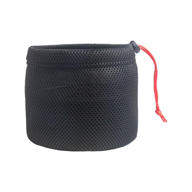 Bolsa de almacenamiento para ollas de Camping, organizador de cubiertos con cordón, transpirable, ligero, artículos pequeños, bolsa de transporte para 17cmx17cm