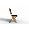 thumbnail image 4 of Lucas Teak Outdoor Folding Chair in Blue, 4 of 5