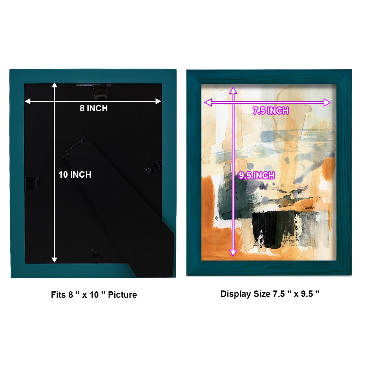 Seria III - Framed Print w/glass - Ocean Blue