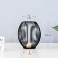 thumbnail image 1 of Black Hollow Metal Candlestick Wire Lantern Candle Holder Cage Stand Home Decor, 1 of 10