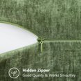 thumbnail image 3 of decorUhome 24x24 Set of 2 Throw Pillow Covers, Decorative Soft Chenille Pillow Covers for Couch, Olive Green, 3 of 7