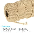 thumbnail image 3 of Uxcell Jute Twine 6mm, 164 Feet Long Brown Twine Rope for DIY Subjects, 3 of 5