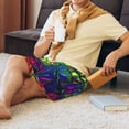 thumbnail image 4 of Daiia Pride Rainbow Mens Woven Stretch Pajama Short,Short Pajama Pants-XX-Large, 4 of 9