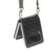 thumbnail image 4 of For Samsung Galaxy Z Flip3 5G Embossed Chain Folding Phone Case, 4 of 5
